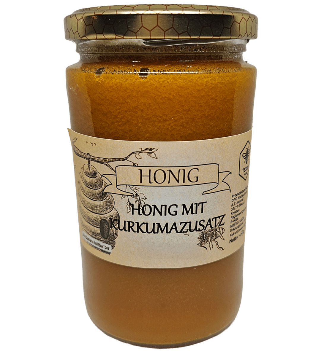 Honig mit Kurkumazusatz